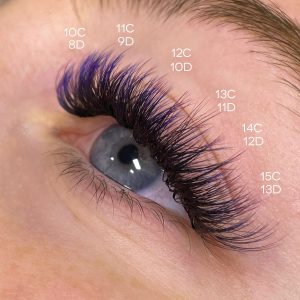 colored lash extensions
